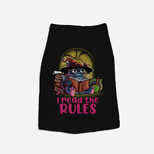 I Read The Rules-Dog-Basic-Pet Tank-zascanauta