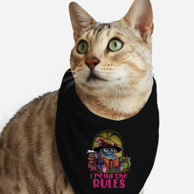 I Read The Rules-Cat-Bandana-Pet Collar-zascanauta