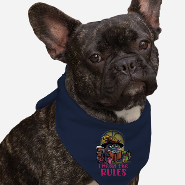 I Read The Rules-Dog-Bandana-Pet Collar-zascanauta