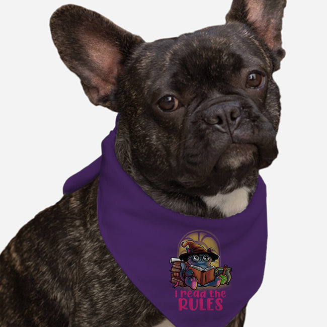 I Read The Rules-Dog-Bandana-Pet Collar-zascanauta