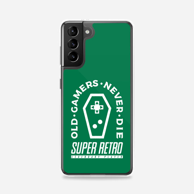 Old Gamers Never Die-Samsung-Snap-Phone Case-demonigote