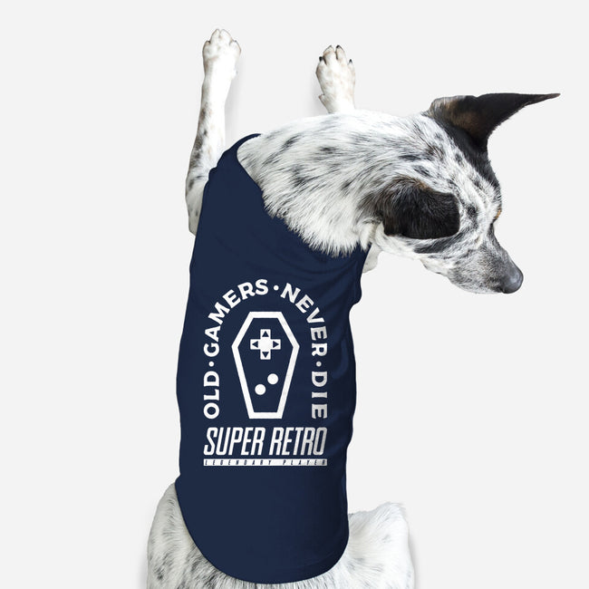 Old Gamers Never Die-Dog-Basic-Pet Tank-demonigote