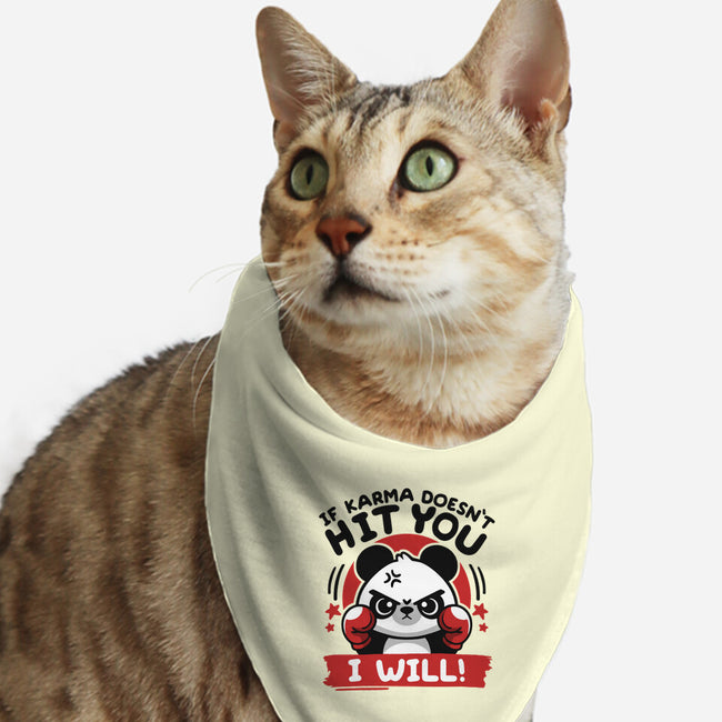 If Karma Doesn't Hit You-Cat-Bandana-Pet Collar-NemiMakeit