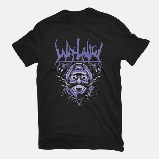 Waluigi Metal-Unisex-Basic-Tee-arace