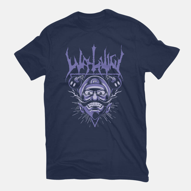 Waluigi Metal-Unisex-Basic-Tee-arace