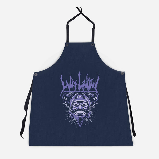 Waluigi Metal-Unisex-Kitchen-Apron-arace