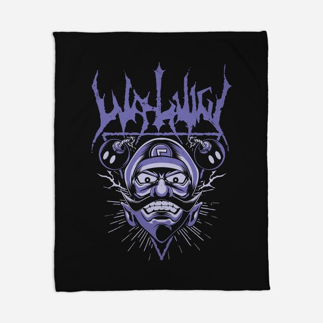 Waluigi Metal-None-Fleece-Blanket-arace