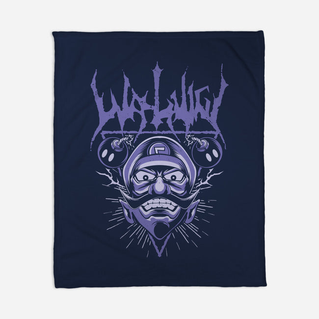 Waluigi Metal-None-Fleece-Blanket-arace