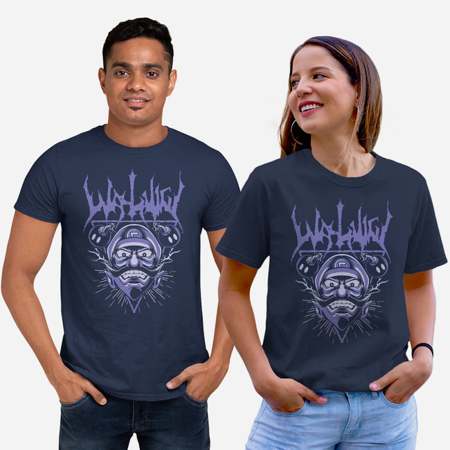 Waluigi Metal-Unisex-Basic-Tee-arace