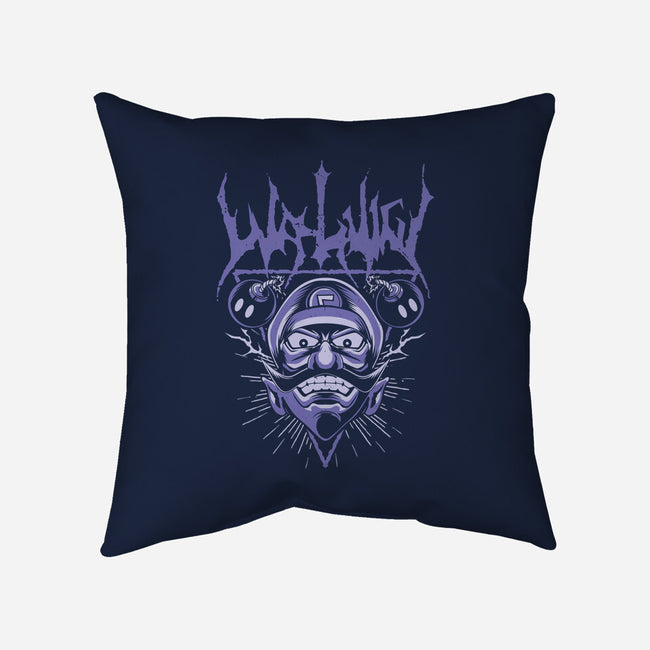 Waluigi Metal-None-Removable Cover-Throw Pillow-arace