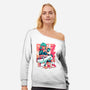 Power Mom Z-Womens-Off Shoulder-Sweatshirt-Bruno Mota