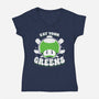 Eat Your Greens-Womens-V-Neck-Tee-estudiofitas