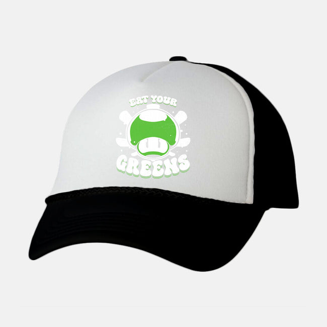 Eat Your Greens-Unisex-Trucker-Hat-estudiofitas