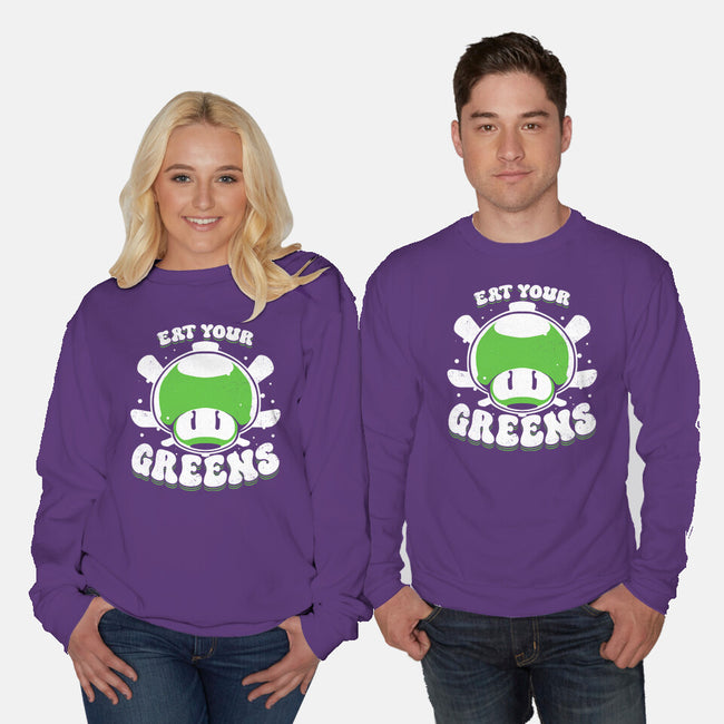 Eat Your Greens-Unisex-Crew Neck-Sweatshirt-estudiofitas