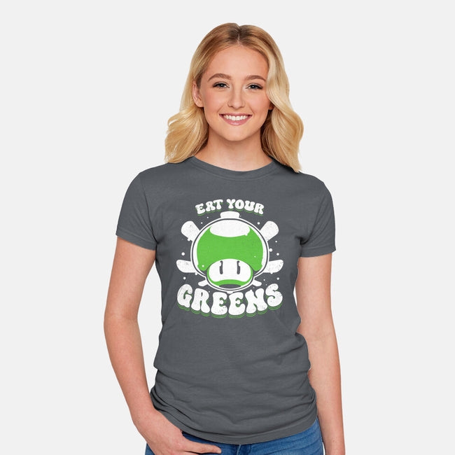 Eat Your Greens-Womens-Fitted-Tee-estudiofitas