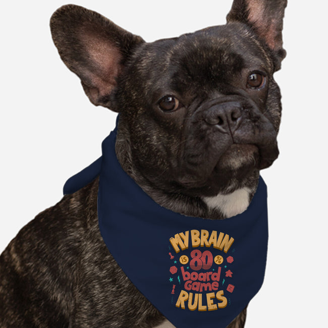 Board Game Rules-Dog-Bandana-Pet Collar-Jorge Toro