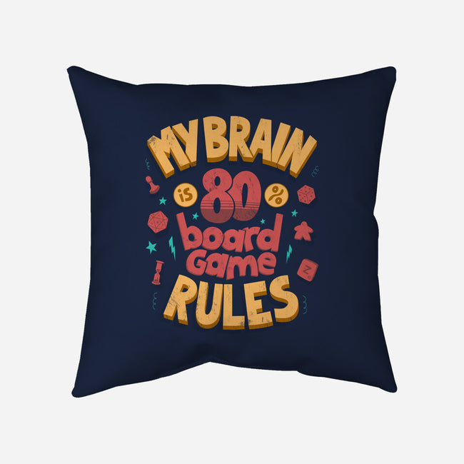 Board Game Rules-None-Non-Removable Cover w Insert-Throw Pillow-Jorge Toro