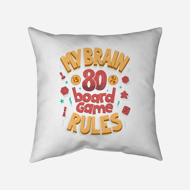 Board Game Rules-None-Non-Removable Cover w Insert-Throw Pillow-Jorge Toro