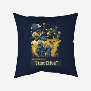 Training Tip Just Dive-None-Non-Removable Cover w Insert-Throw Pillow-Heyra Vieira