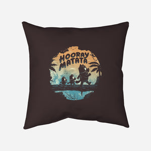 Hooray Matata-None-Removable Cover w Insert-Throw Pillow-Arigatees