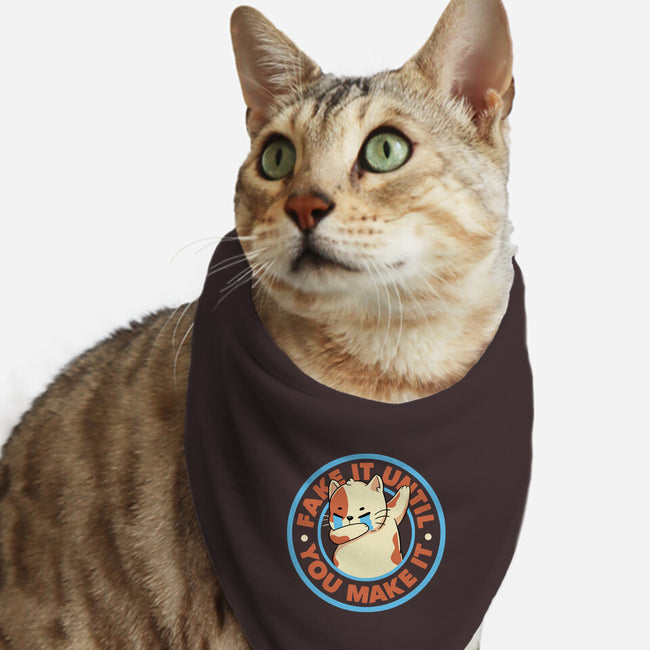 Fake It Until You Make It-Cat-Bandana-Pet Collar-tobefonseca