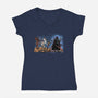 Star Cover-Womens-V-Neck-Tee-zascanauta