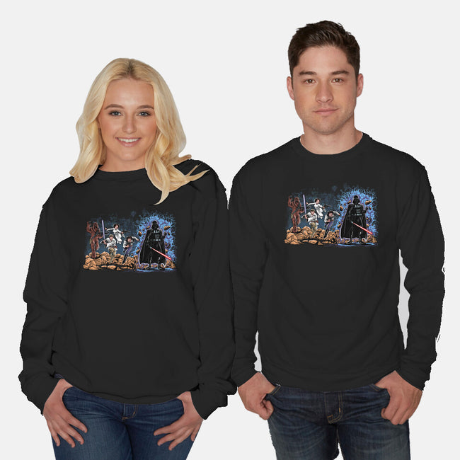 Star Cover-Unisex-Crew Neck-Sweatshirt-zascanauta