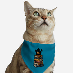 Time Spent With Books And Cats-Cat-Adjustable-Pet Collar-erion_designs