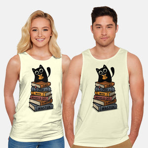 Time Spent With Books And Cats-Unisex-Basic-Tank-erion_designs