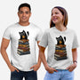 Time Spent With Books And Cats-Unisex-Basic-Tee-erion_designs