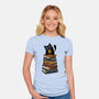 Time Spent With Books And Cats-Womens-Fitted-Tee-erion_designs
