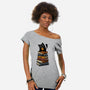 Time Spent With Books And Cats-Womens-Off Shoulder-Tee-erion_designs