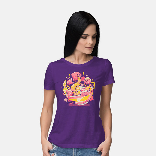 Pink Bowl-Womens-Basic-Tee-eduely