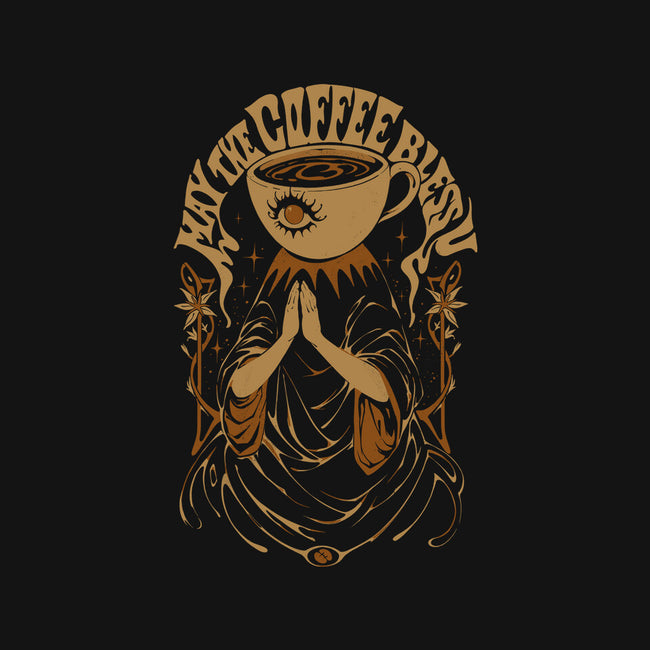 May The Coffee Bless You-Unisex-Basic-Tee-ilustrata