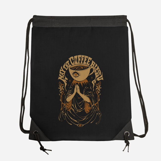 May The Coffee Bless You-None-Drawstring-Bag-ilustrata