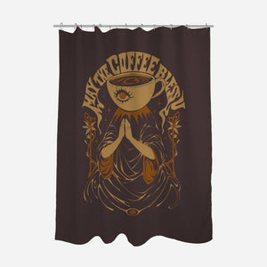 May The Coffee Bless You-None-Polyester-Shower Curtain-ilustrata