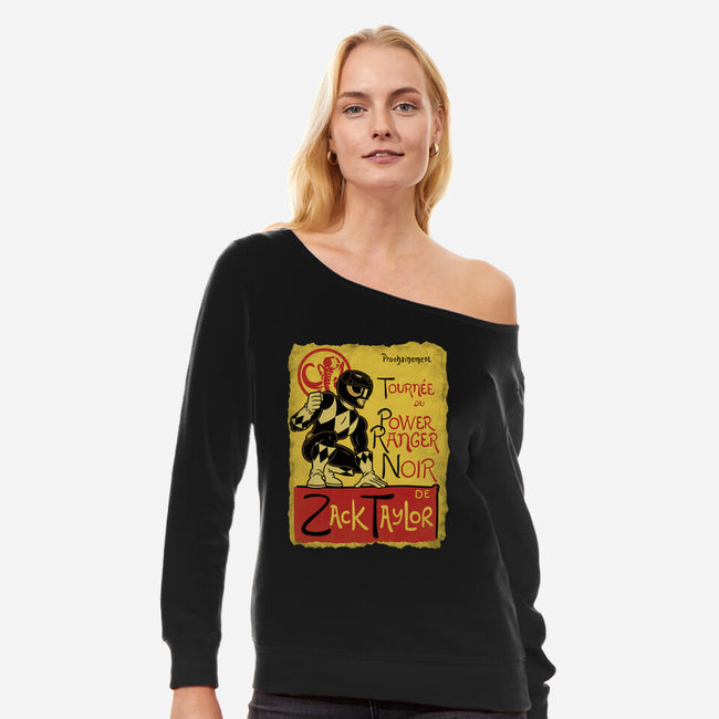 Le Ranger Noir-Womens-Off Shoulder-Sweatshirt-Barbadifuoco