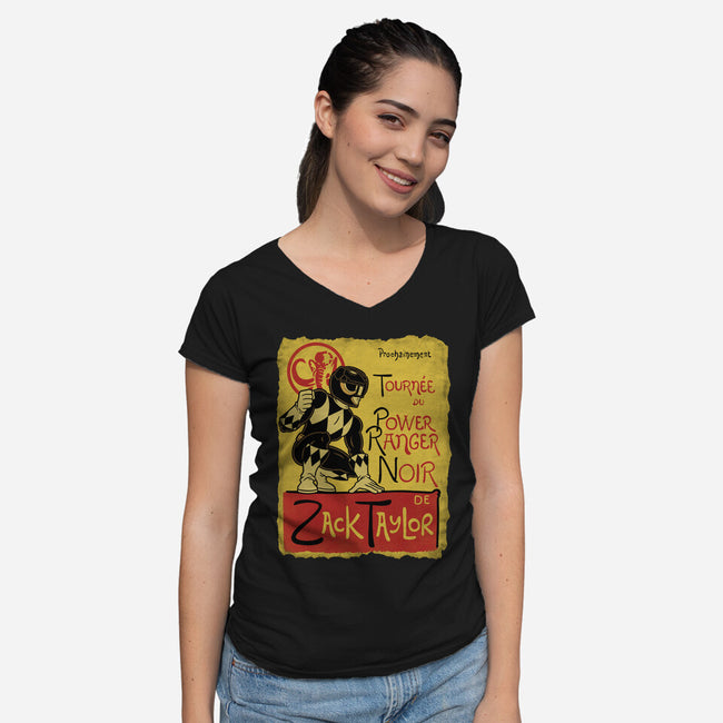 Le Ranger Noir-Womens-V-Neck-Tee-Barbadifuoco