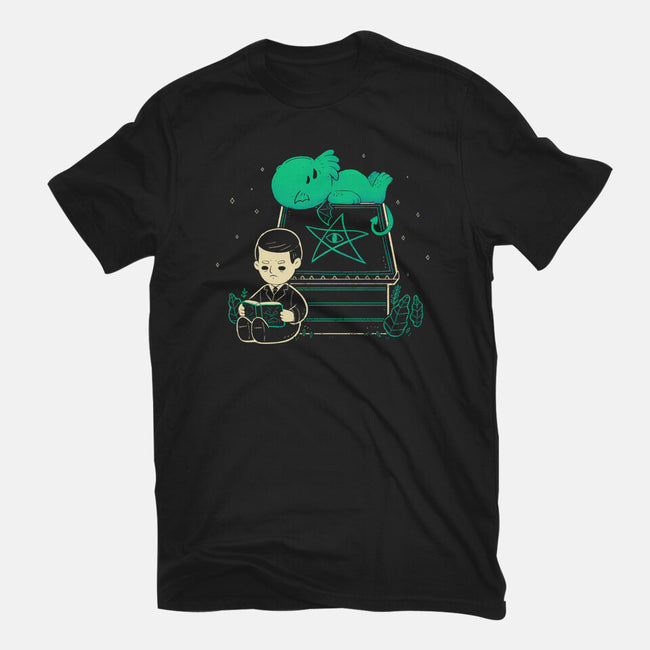 Cthulhu On Peanuts House-Mens-Premium-Tee-xMorfina