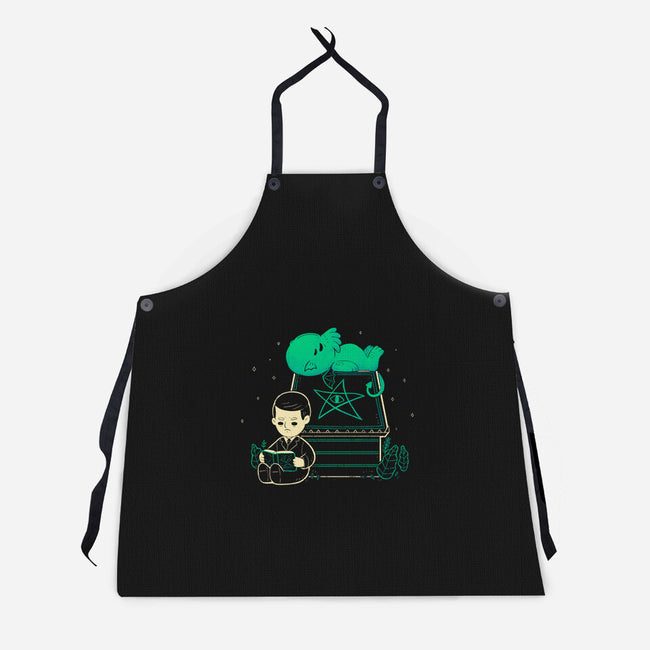 Cthulhu On Peanuts House-Unisex-Kitchen-Apron-xMorfina