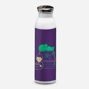 Cthulhu On Peanuts House-None-Water Bottle-Drinkware-xMorfina