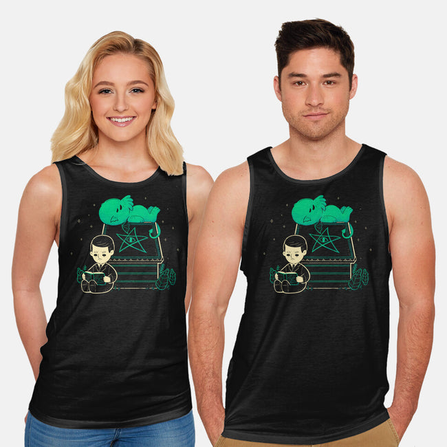 Cthulhu On Peanuts House-Unisex-Basic-Tank-xMorfina