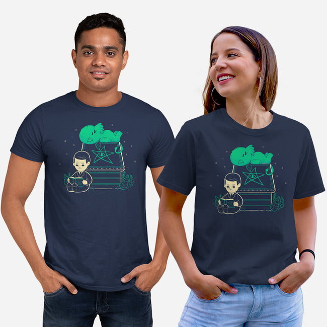 Cthulhu On Peanuts House-Unisex-Basic-Tee-xMorfina