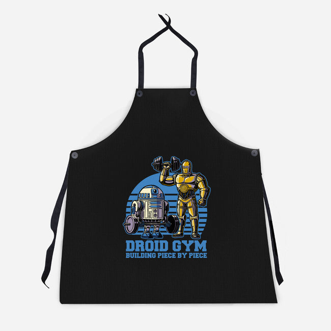 Android Space Gym-Unisex-Kitchen-Apron-Studio Mootant