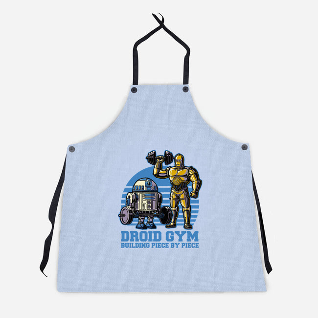 Android Space Gym-Unisex-Kitchen-Apron-Studio Mootant