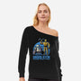 Android Space Gym-Womens-Off Shoulder-Sweatshirt-Studio Mootant