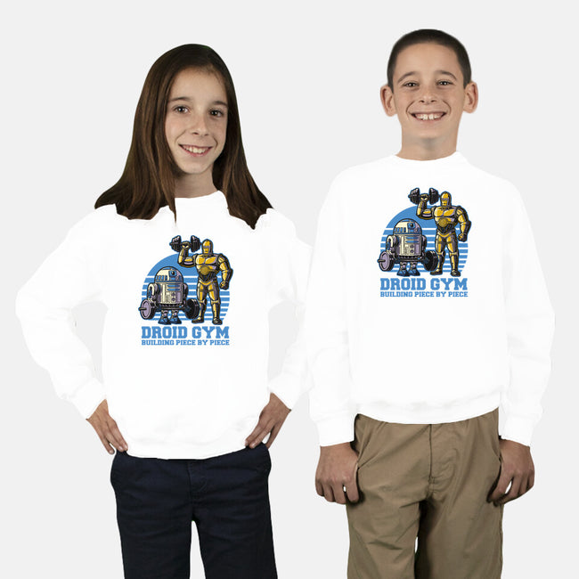 Android Space Gym-Youth-Crew Neck-Sweatshirt-Studio Mootant