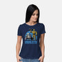 Android Space Gym-Womens-Basic-Tee-Studio Mootant