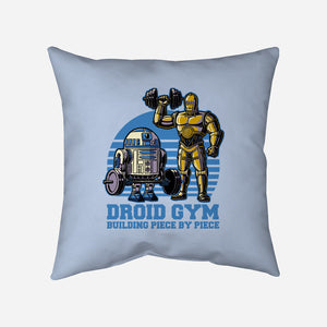 Android Space Gym-None-Removable Cover-Throw Pillow-Studio Mootant
