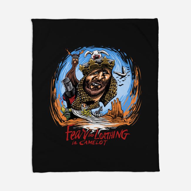 Fear And Loathing In Camelot-None-Fleece-Blanket-zascanauta